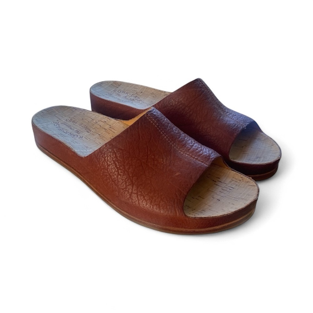 Kork-Ease leather Brown Etiope slides SZ 11 - Picture 2 of 8